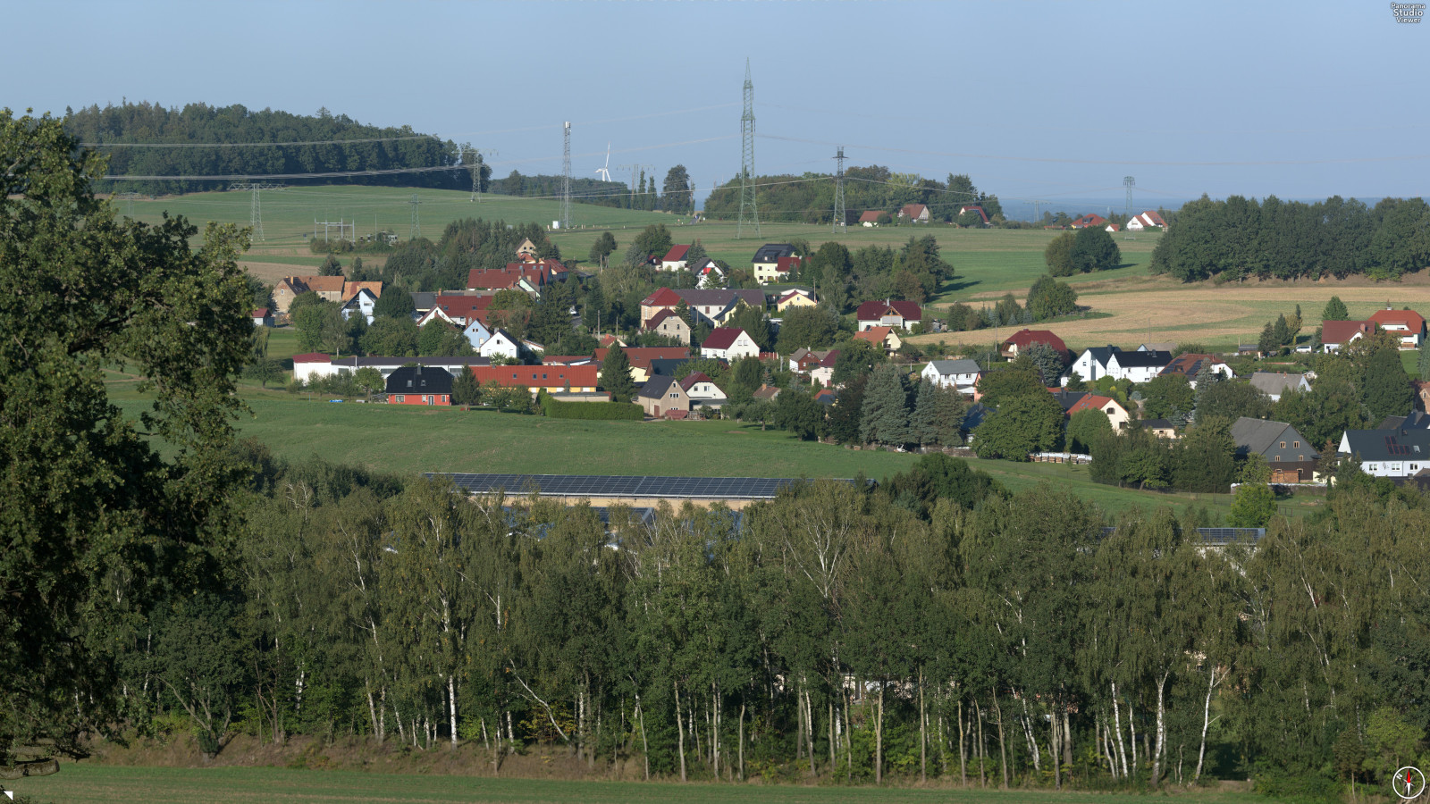 Blick von der Jagdhütte am Butterberg im September